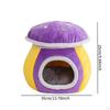 Cat Cave Bed Funny Soft Fully Enclosed Cozy Washable Warm with Non Slip Bottom Premium Dog House