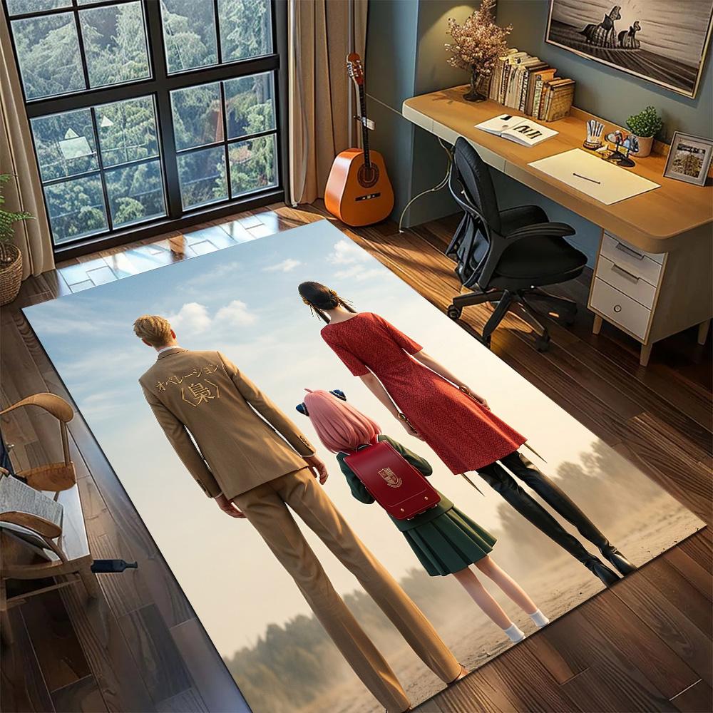 SPY×FAMILY Carpet Floor Mat Home Room Decor Gamer Bedroom Washable Non Slip Large Area YUN6512
