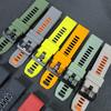 22mm 26mm Watch Strap Two-Tone Silicone For Garmin Fenix 8 Pro 8 7X 7Pro 6/Enduro 3/Instinct 2X/Tactix 8 Smartwatch Watch bands