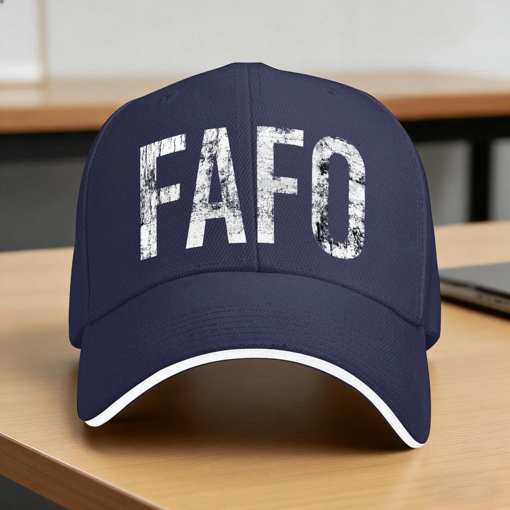 Fafo In Grunge Casual Baseball Cap Summer  Trucker Hat Adjustable Running Hippie Snapback Cap Couple Women Fashion Baseball Caps