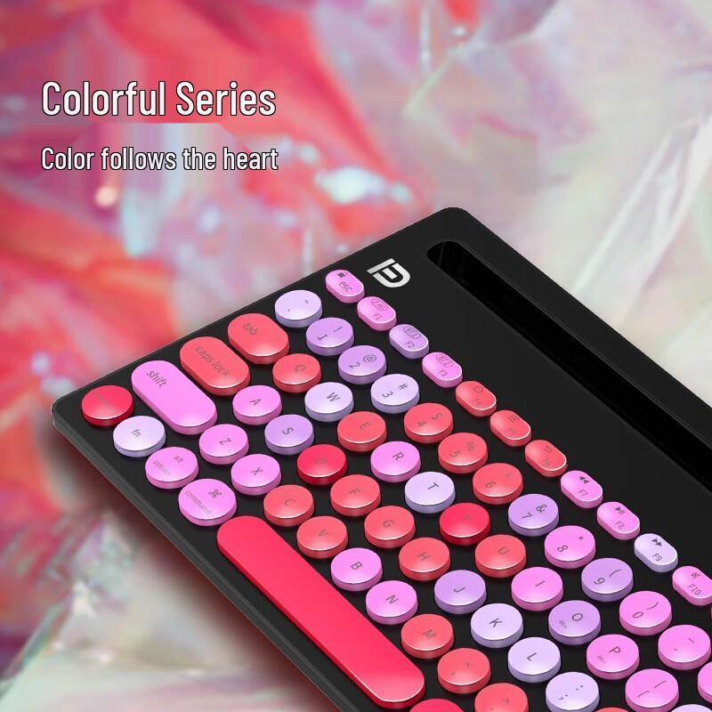 Fude Tragbare Multi-Geräte Drahtlose Bluetooth-Tastatur mit Ständer