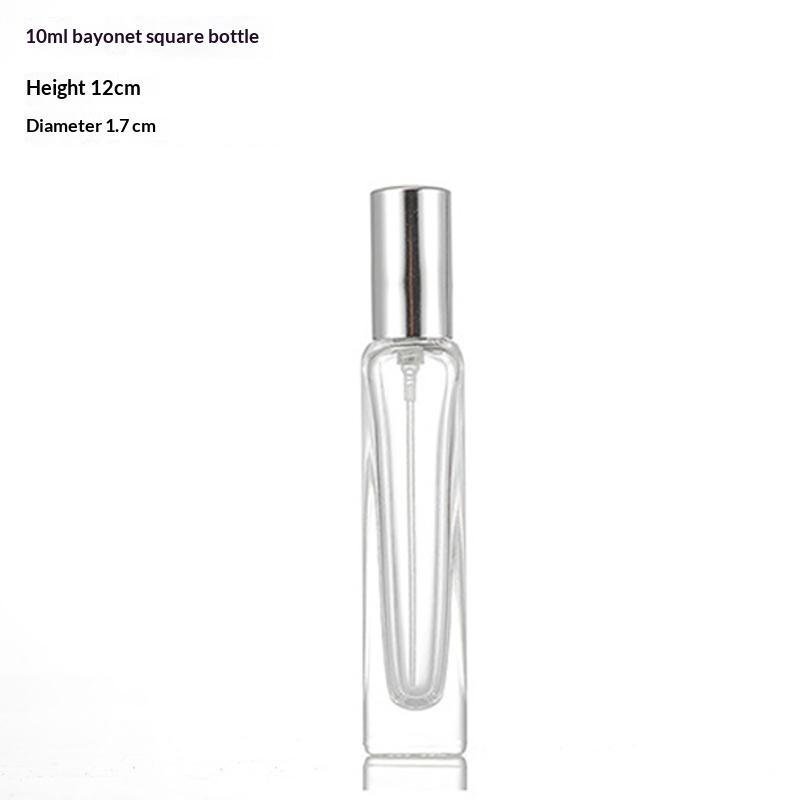 10ML Clear Glass Perfume Bottles Thick Round Empty Bottles Refillable for DIY Perfume Sample Storage D