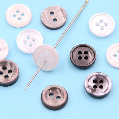 Černé Knoflíky na Košili Kulaté Knoflíky na Košili Svetr Všestranné Oblečení pro Muže a Ženy Dekorativní Knoflíky Ručně Šité Bílé Malé Knoflíky