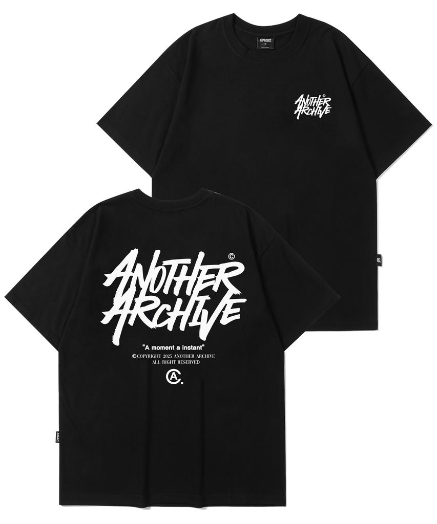 ANOTHER ARCHIVE Fb Colorful Graffiti Logo Short Sleeve T-Shirt_Vintage Navy