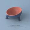 Multifunctional Round Tripod Pet Bowl Contrast Color Cat Dog Anti Overturn Water Bowls Stable Stand Easy Cleaning Pet Supplies