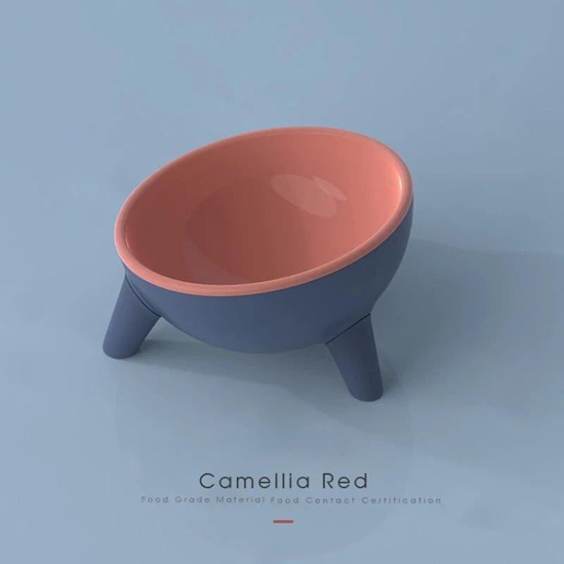 Multifunkční kulatý stativ Miska pro domácí mazlíčky Kontrastní barva Kočka Pes Misky na vodu proti převrácení Stabilní stojan Snadné čištění Potřeby pro domácí mazlíčky