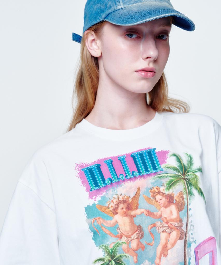 2113 STUDIO Loose Fit T-Shirt Angel Palm Tree