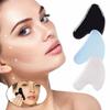 Natural Rose Quartz Stone Guasha Facial Face Neck Body Gua Sha Board Massager