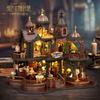 DIY Wooden Miniature Doll Houses Kits Handmade 3D Puzzle Assembly Building With Furniture Lights Dollhouses For Christmas Gift