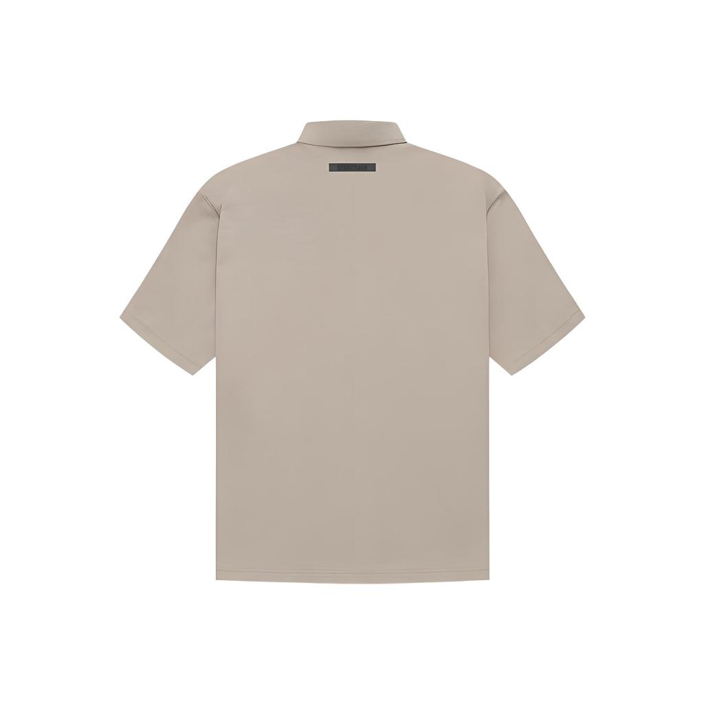 Fear of God Essentials Fall/Winter 2021 Short Sleeve Polo Unisex Tops String Tan FOG-FW21-593