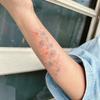 Colorful Fireworks Daisy Tattoo Sticker Waterproof Female Long-Lasting Fresh And Elegant Wrist Tattoo Sticker Niche Design