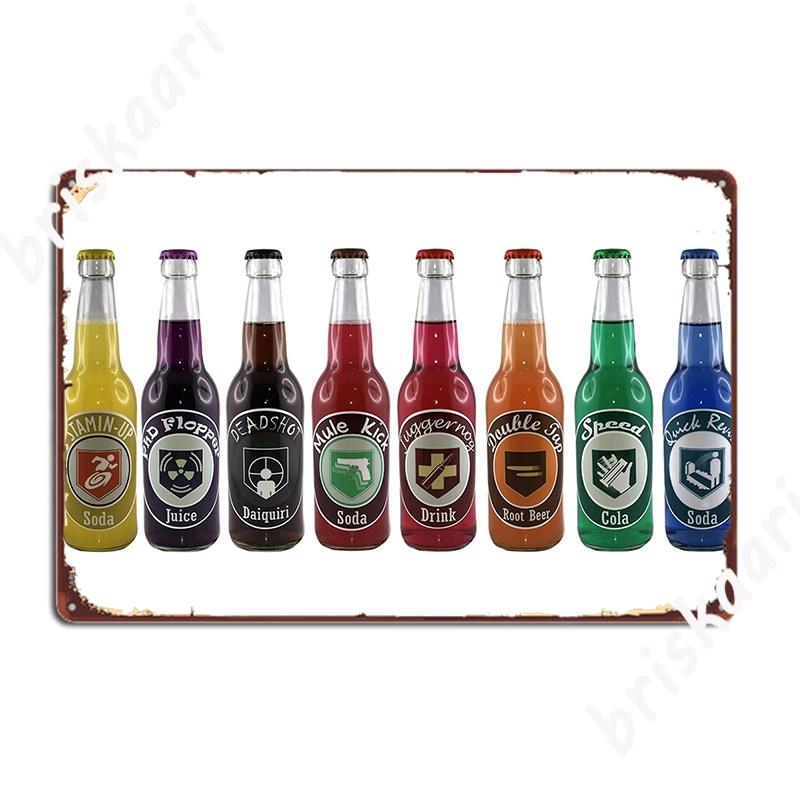 Cod Zombies Perks Metal Sign Plaques Living Room Club Home Funny Tin Sign Poster