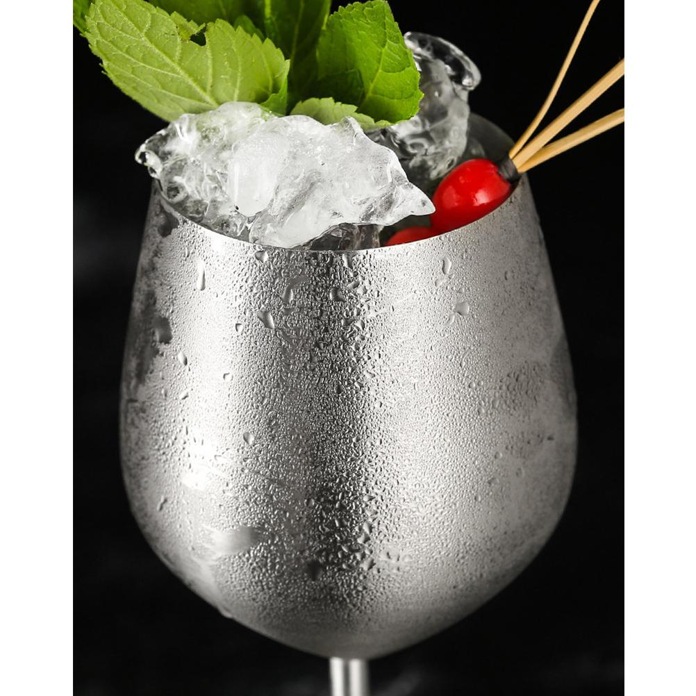 500ml Stainless Steel Red Wine Glass Goblets Juice Drink Goblet Party Barware Kitchen Tools