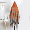 Striped Tassel Shawl Women'S Simple Leisure Travel Photo Scarf Comfortable Indoor Cold Scarf Cape