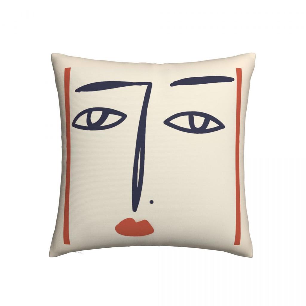 Aesthetic Abstract Matisse Poster Pillow Case Nordic Cushions for Sofa Line Face Coral Leaves Art Pillowcover Home Decor