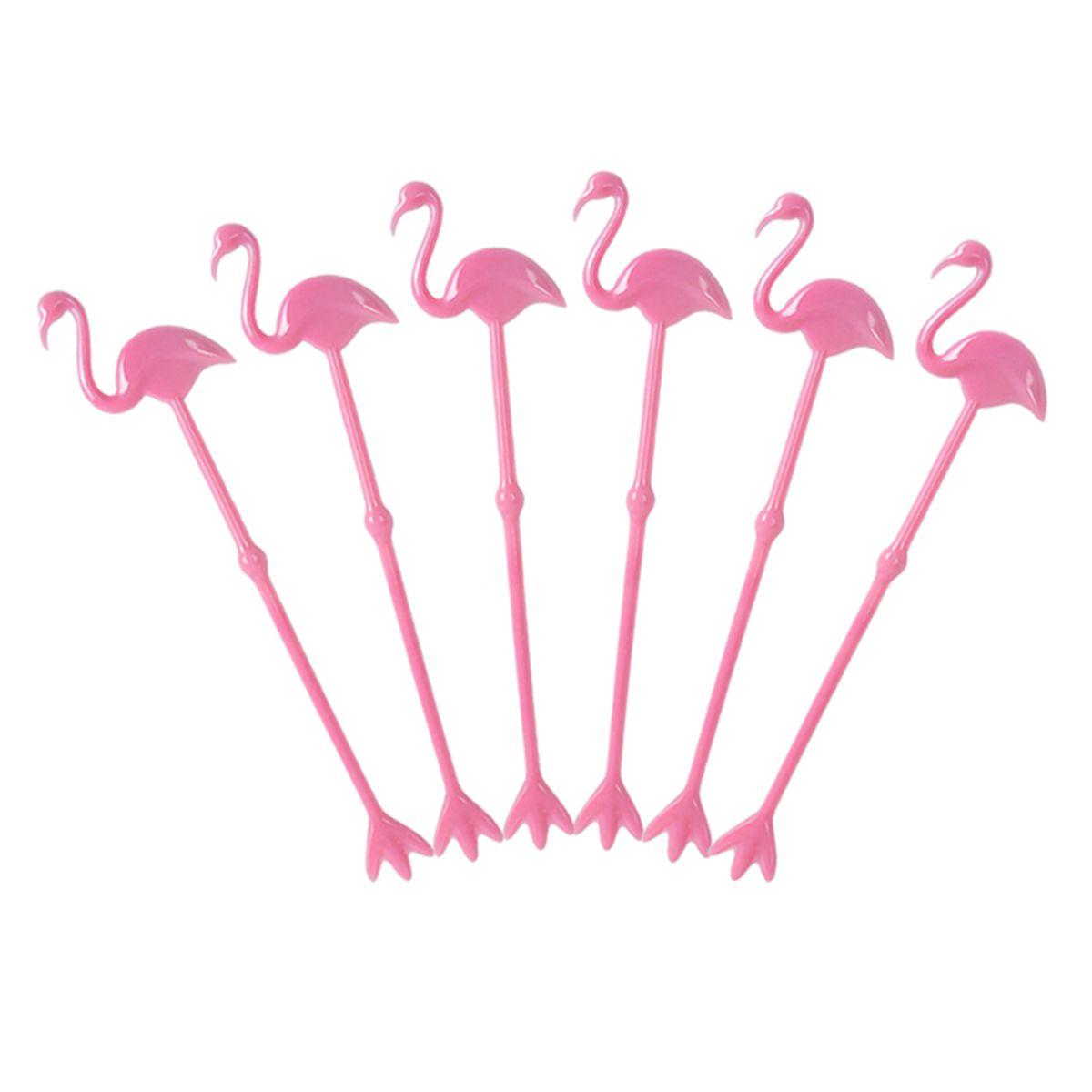 

Flamingo Cactus Hawaiian Tropical Cocktail Tool Mixing Sticks Coffee Stirrer Swizzle Sticks C