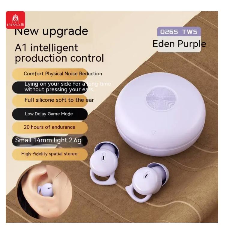 

INMAS Q26s Sleep Wireless Earbuds Bluetooth In Ear Waterproof Headphones TWS Mini Invisible Earphones HIFI Stereo Sports Headset
