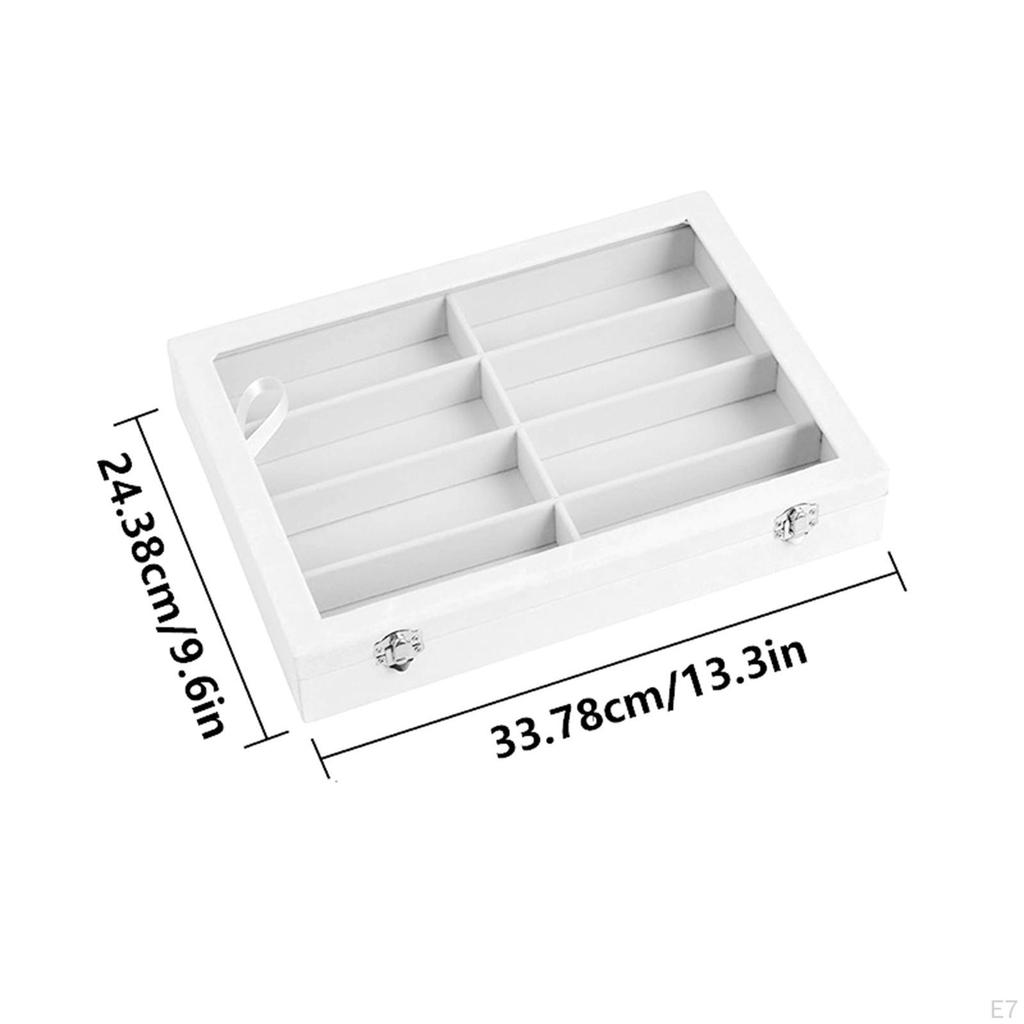 Display Case for Glasses, Portable Multipurpose Container, Modern Sunglasses Organizer, Storage Box