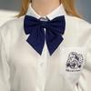 Schüler Weiße Hemden Kragen Fliege Unifarbenes Gewebe Schuluniform Schleife Business Fliegen Partyhemd Zubehör für Damen Mädchen