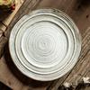 Awesome Irregular Threaded Plate Kullo 7.5 Inch Ceramic Plate Vintage Western Plate Restaurant Export Steak Plate