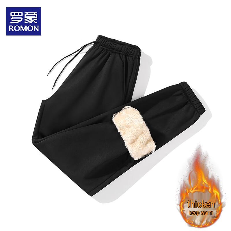 ROMON Men's Fleece-Lined Joggers