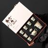 Set de ceai ceramic de lux Cutie cadou Nou set cadou de lux cu Gaiwan, Ceainic și Cești de ceai pentru cadouri și suveniruri