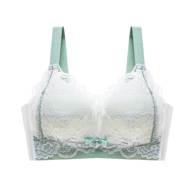 Underwear Women's Thin Summer No Steel Rim Bra Collection Accessory Breasts Full Cup Thin Large Size Push Up Bra