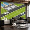 Airports and Airplanes Pattern Home Decor Tapestry, Wall Hanging, Decorative RV Wall Cloth.MGT0918314
