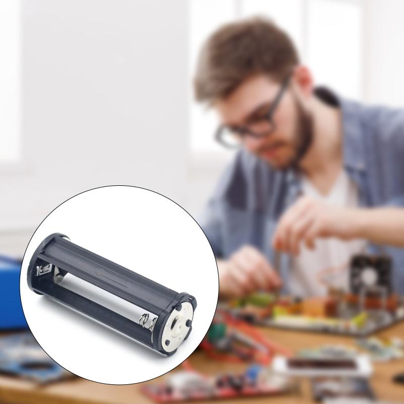 Black Cylindrical Type Plastic Battery Holder For 3A Battery Converter Box Toy flashlighting Lamp Adapter for Case