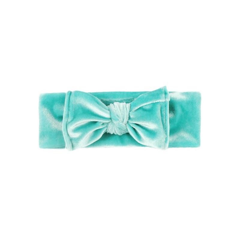 New golden velvet baby headband, cute bow baby headband, children's 11-color hair accessories headscarf