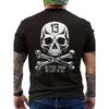 European Sizes Better Than No Luck At All Luck Number 13 Gothic Skull Men's T-Shirt with Back Print - Men's T-shirt - Crew Neck
