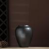 Black Ceramic Flower Vase - New Chinese Style Tabletop Home Decor Ornament