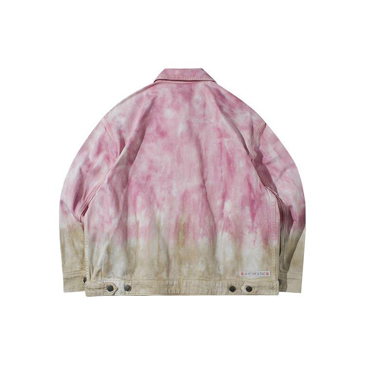 Li-Ning Badfive Tie-Dye Loose Sports Jacket Women Jackets Pink Apricot AFDR380-2
