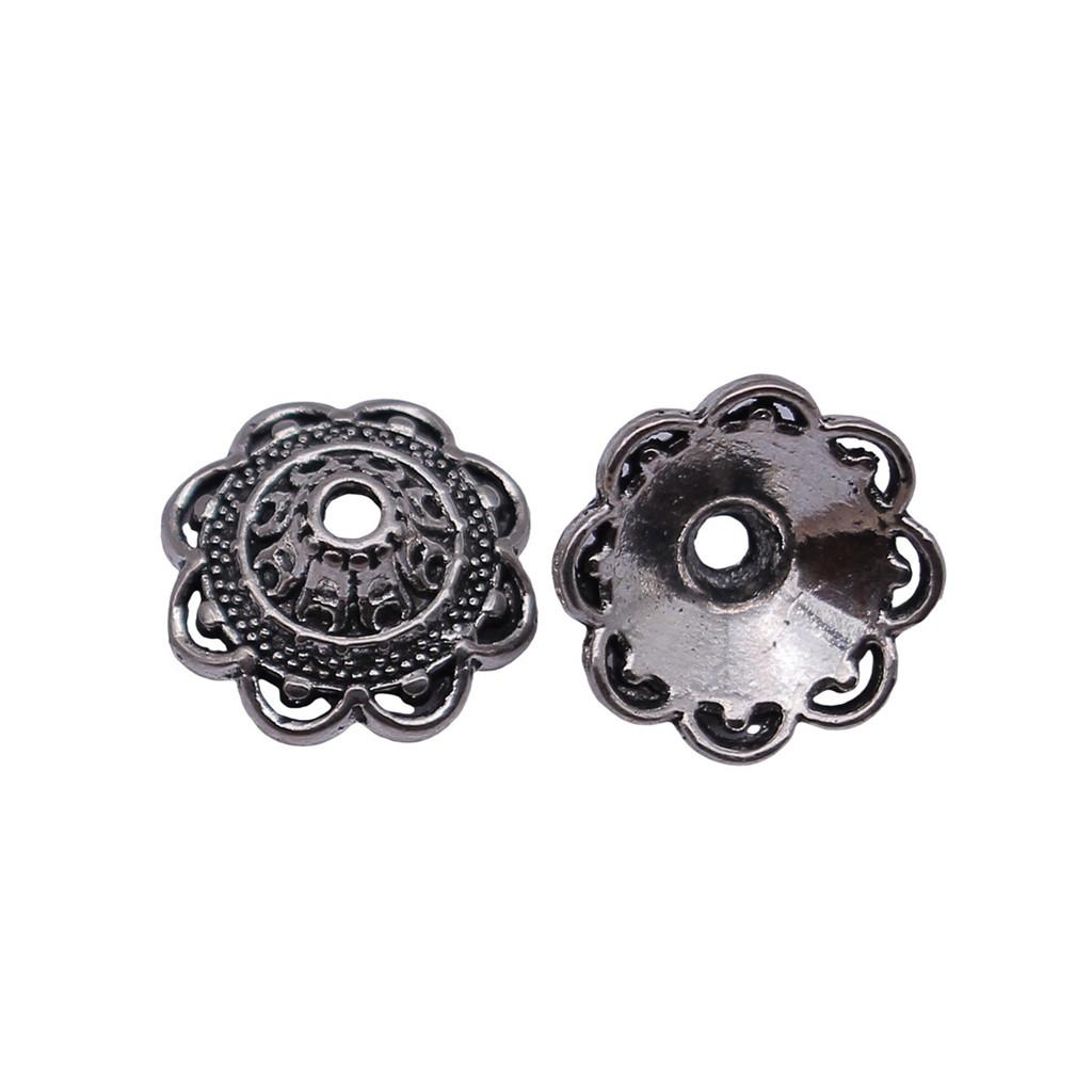 Textured Bead Cap Charms Dome Covers For Pearl And Gemscolor Jewelry Findings