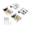 4pcs Iron Mirror Holders with Cork Padding For Wall Mounted Glass Adjustable Spring Clamp Holder