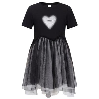 Little MO&Co. Girls' Summer Mesh T-Shirt Dress