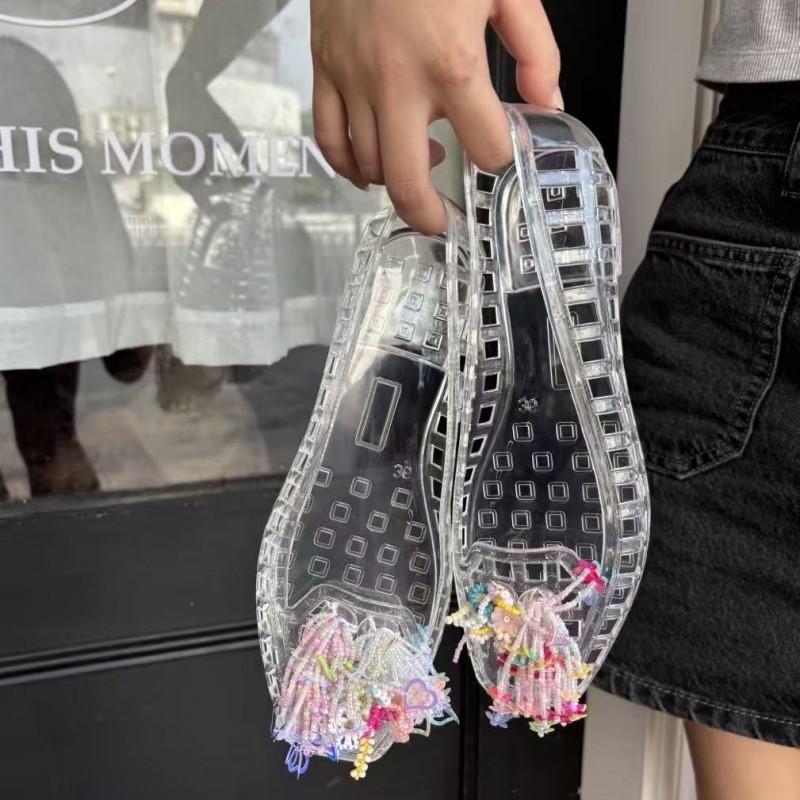 Fashion Shoes Woman Flats Shallow Mouth Transparent Mixed Colors Casual Female Sneakers Square Toe Dress New Lace-Up Floral Solid Leisur