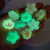 10Pcs New Cute Mini Luminous Transparent Lotus Flat back Resin Cabochons Scrapbooking DIY Jewelry Craft Decoration Accessorie