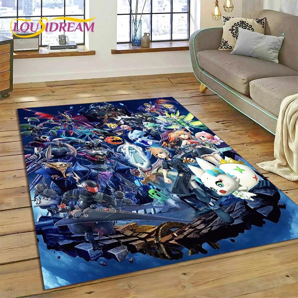 Final Fantasy Series Games Cartoon Rug Carpet for Living Room Bedroom Home Decor,Floor Mat Non-slip Decoration for Sofa Doormat