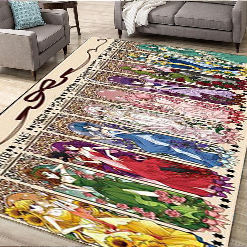 

Living Room Carpet Living Room Floor Mat Bedroom Floor Mat Sofa Floor Mat Household Floor Mat Coffee Table Blanket Retro Floor Mat 40-60