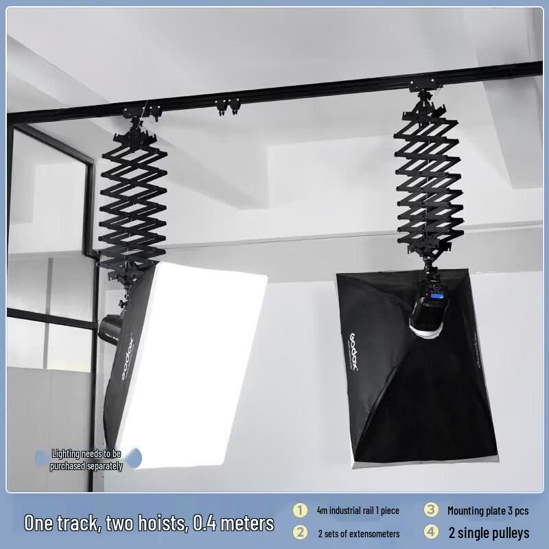 Miaotu Ceiling Track System with Telescopic Boom