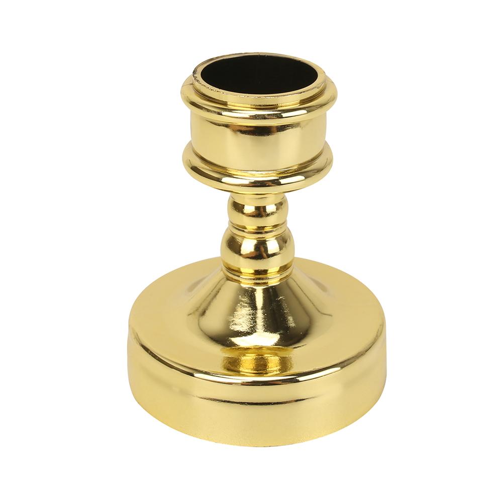 6Pcs Taper Candle Holders Candlestick Bronze Gold Rod Wax Base For Wedding Party Festival Candlestick Home Decor Candle Holders