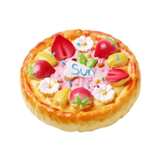Miniature Scene Decorations 2Pcs Mini Resin Pizza Ornaments, Realistic Miniatures, Tiny Simulation Figures Food Ornaments for DIY Craft Project, Doll
