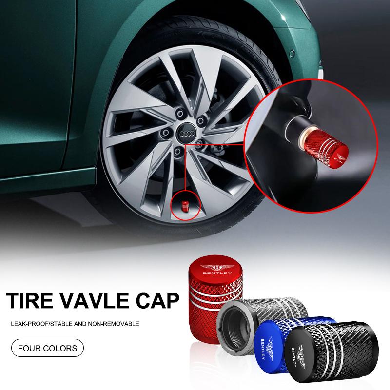 Car Motorcycle Tire Valve Cap Wheel Stem Cover Auto Accessories For New Bentley Flying Spur Continental GT Bentayga Mulsanne