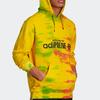 Adidas Originals Logo Print Tie-Dye Hoodie Herren Tops Gelb GD6002