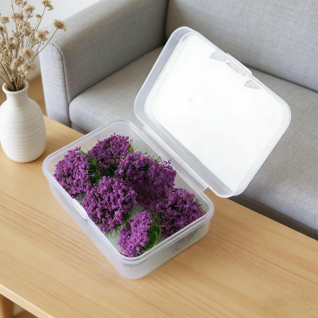 Mini 6 Stück Blumenbüschel Statische Grasbüschel Simulationsmodell Blumen für Diorama Modellbau Landschaftsgestaltung DIY für Kinder Erwachsene Kindergeburtstagsgeschenk
