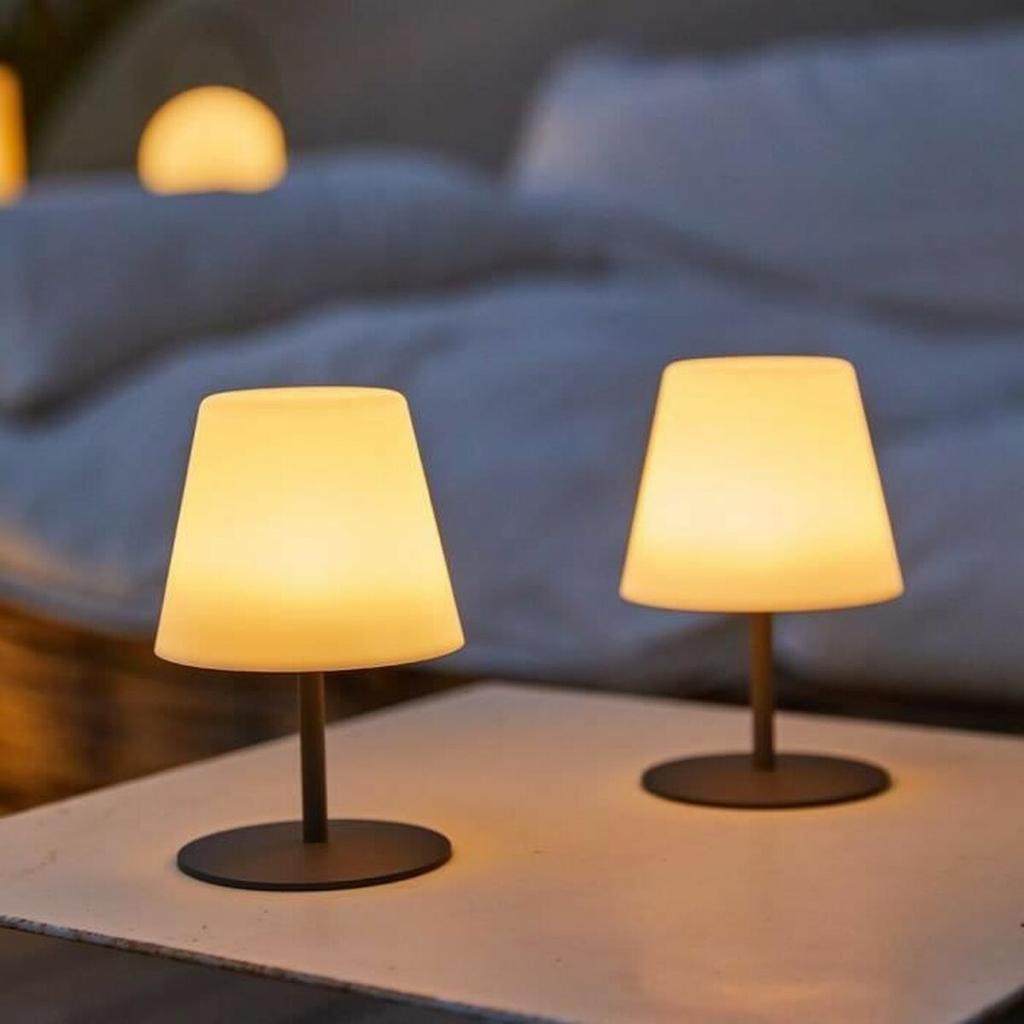 LED-Tischleuchte Lumisky Grau