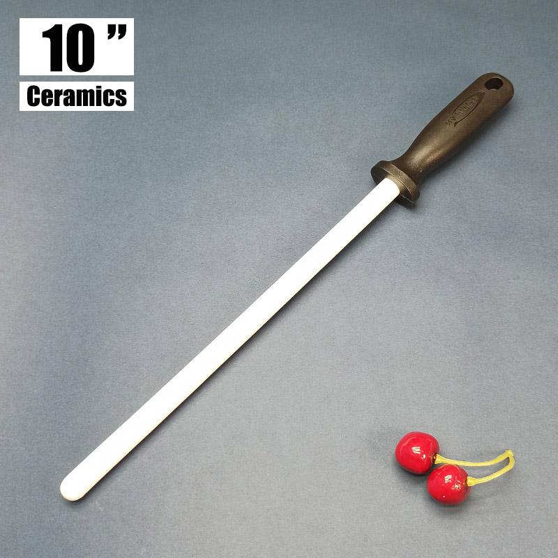 8/10/12 Inch Professional Ceramic Knife Sharpener Rod Durable Knife Grinder With Non-Slip Handle Kitchen Knife Sharpening Blade