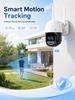 AIOOK Dual lens HD 10MP outdoor camera 5X ZOOM WIFI camera mobile tracking full-color night vision two-way intercom ICSEE APP