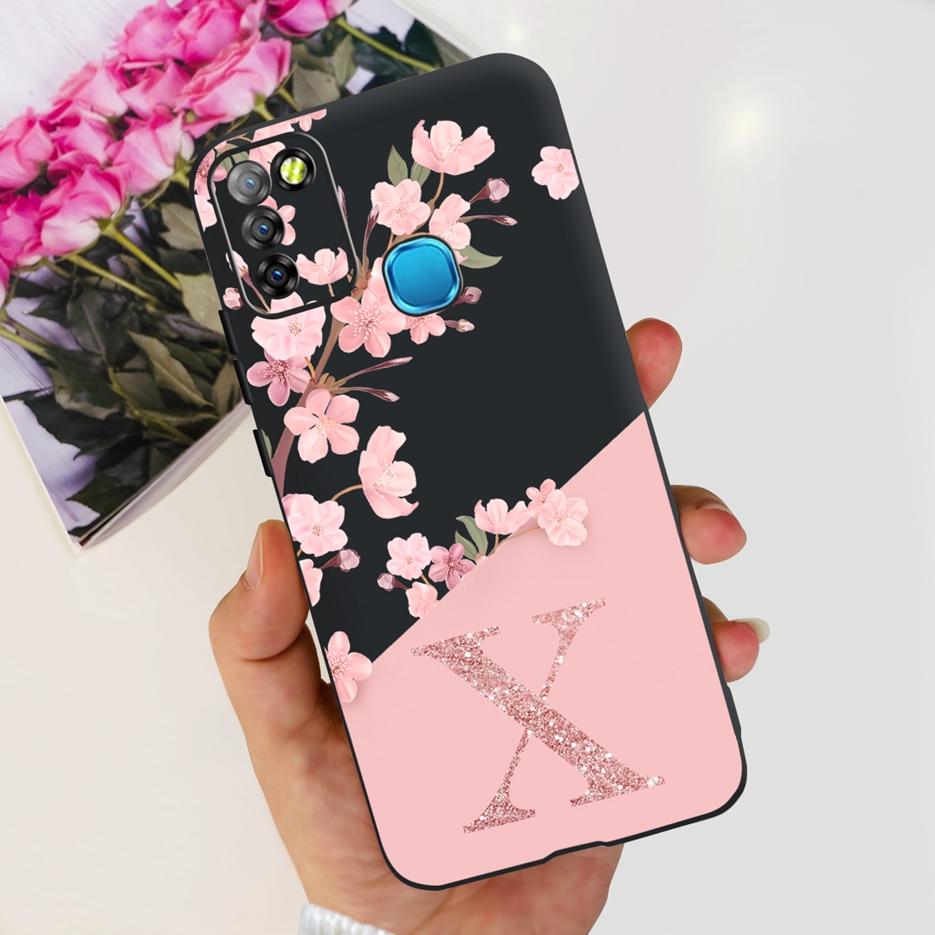 

For Infinix Smart 5 Case Hot 10 Lite X657B New Letters Cover Soft Silicone Phone Case For Infinix Hot 10 Lite Smart5 X657 Bumper Infinix Hot 10 Lite